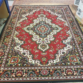 Ковер 315х230 см, синтетика, бахрома. Винтаж, СССР.. Картинка 1